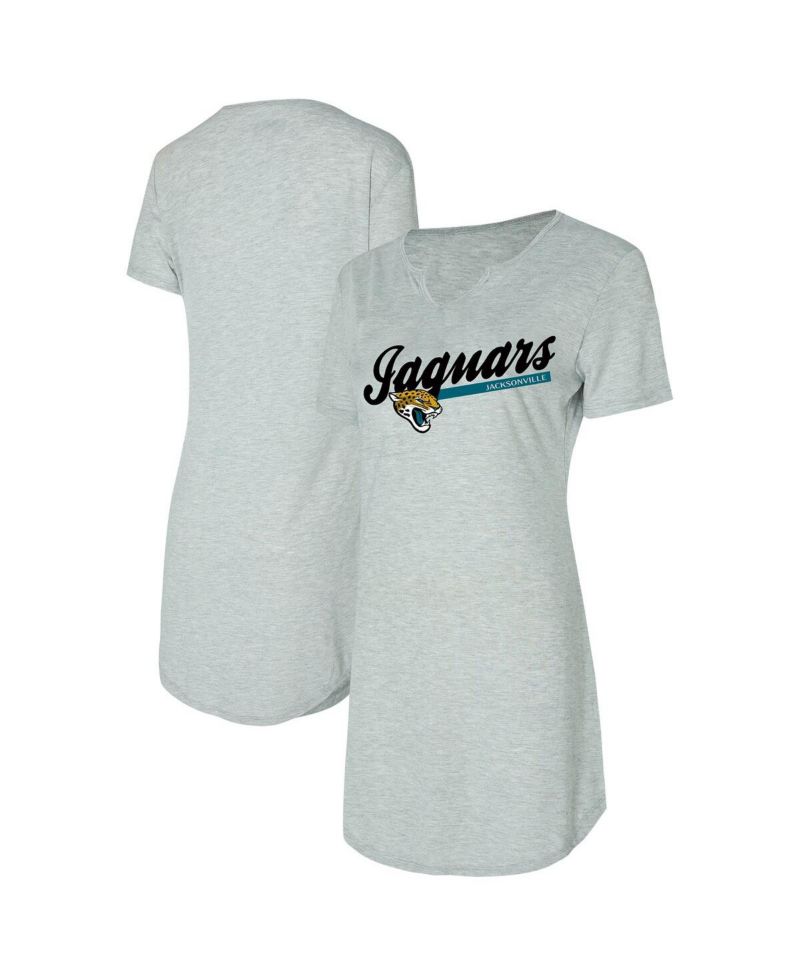 Women's Gray Jacksonville Jaguars Petition Knit Nightshirt
