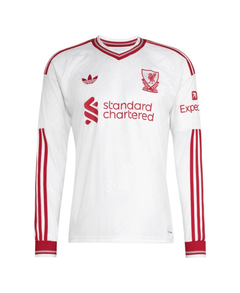 Men's Hugo Ekitike White Liverpool 2026/27 Away Replica Long Sleeve Jersey