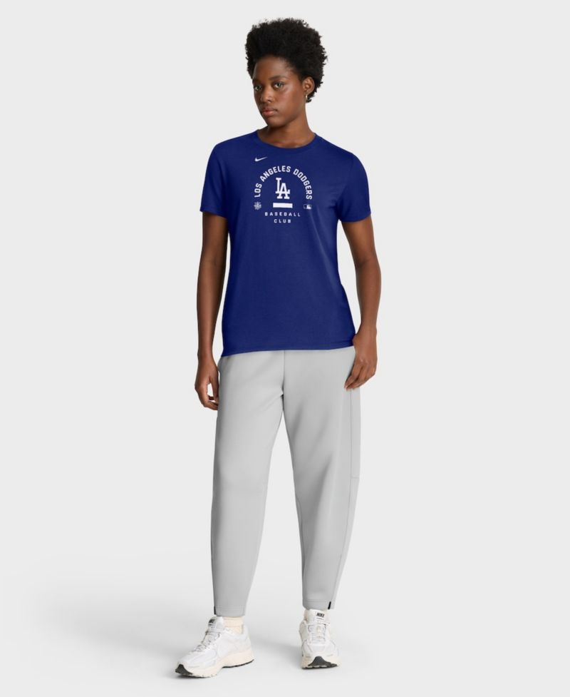 Women's Royal Los Angeles Dodgers Authentic Collection Early Work Tri-Blend Dri-FIT T-Shirt