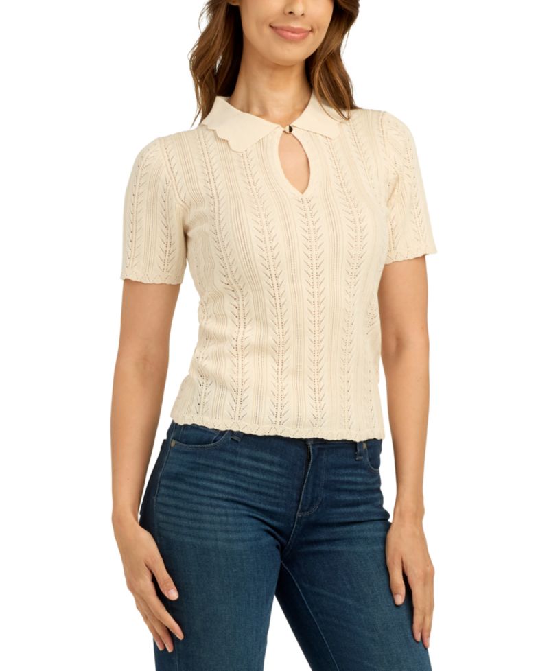 Women's Pull-On Polo Collar Sweater