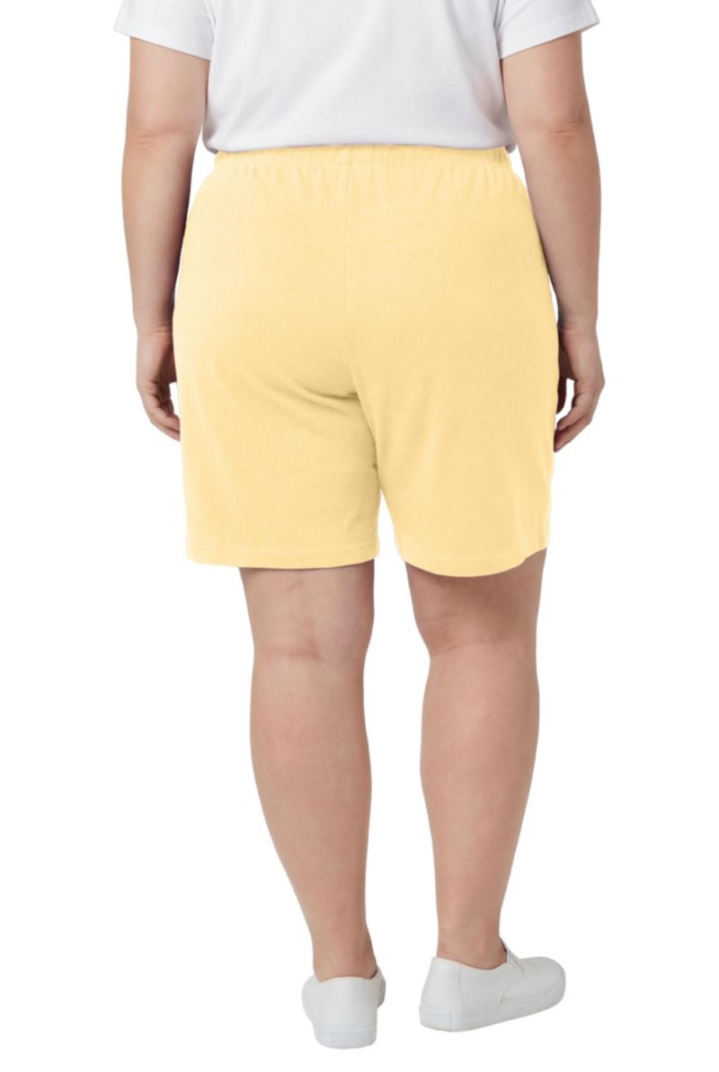 Women's Within 7-Day Straight-Leg Elastic-Waist Stretchy Knit Short
