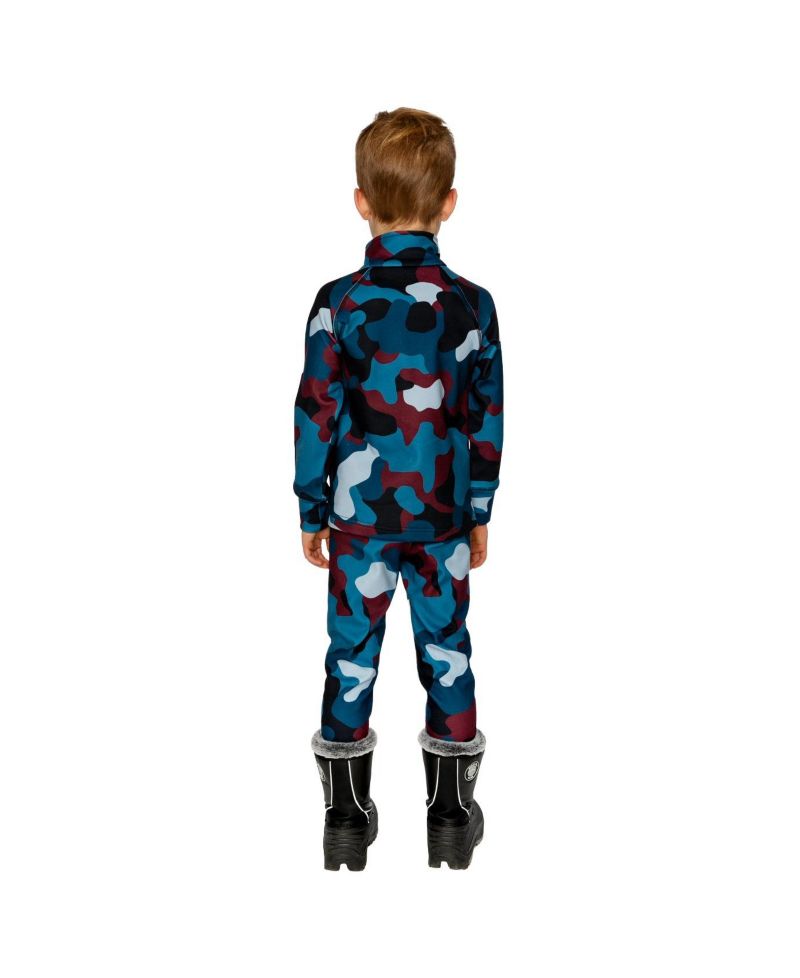 Little and Big Boy(6-14) Two Piece Thermal Underwear Camouflage Print