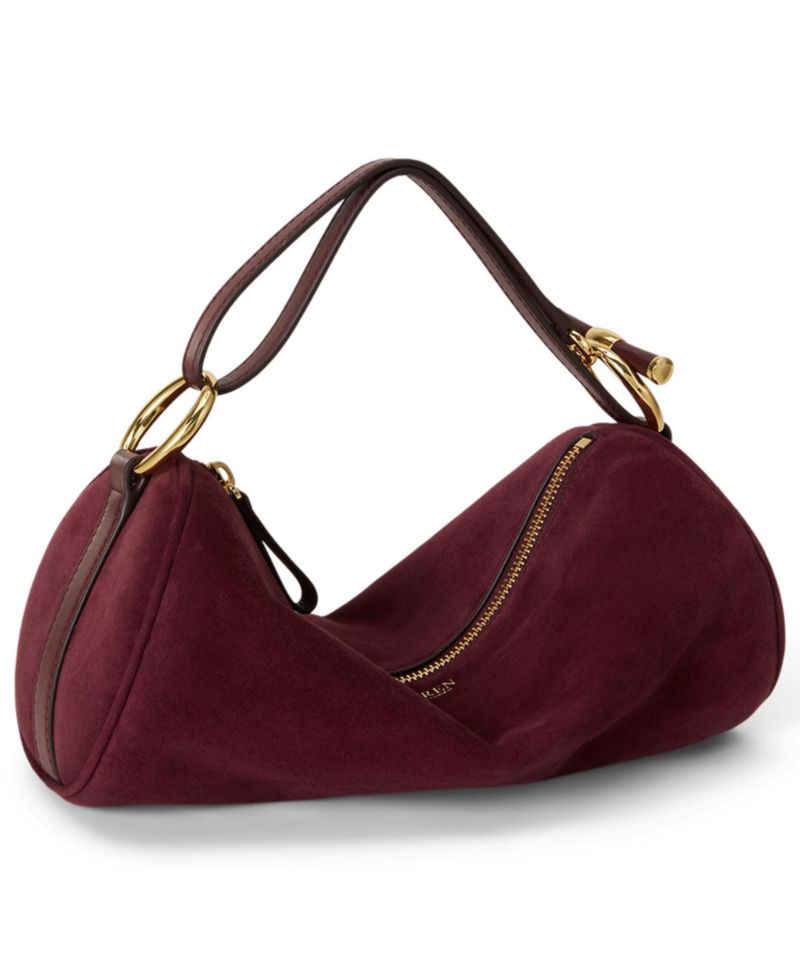 Suede Small Blaike Barrel Bag