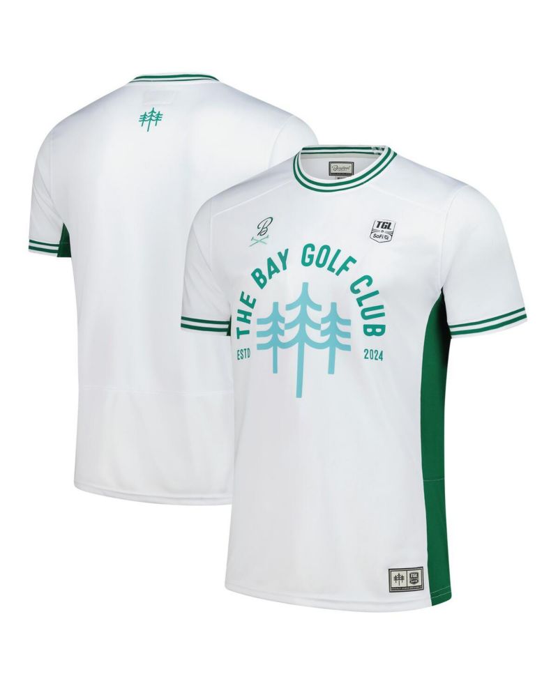 Men's White/Green The Bay Golf Club TGL Team Jersey