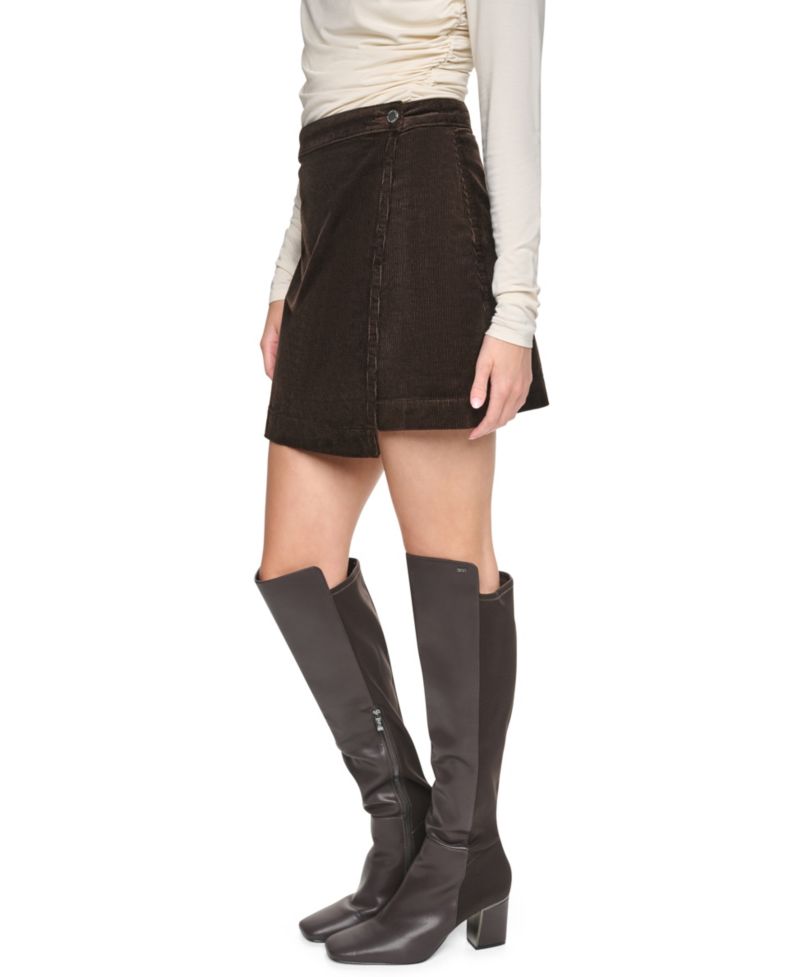 Women's High-Waisted Wrap Mini Skirt