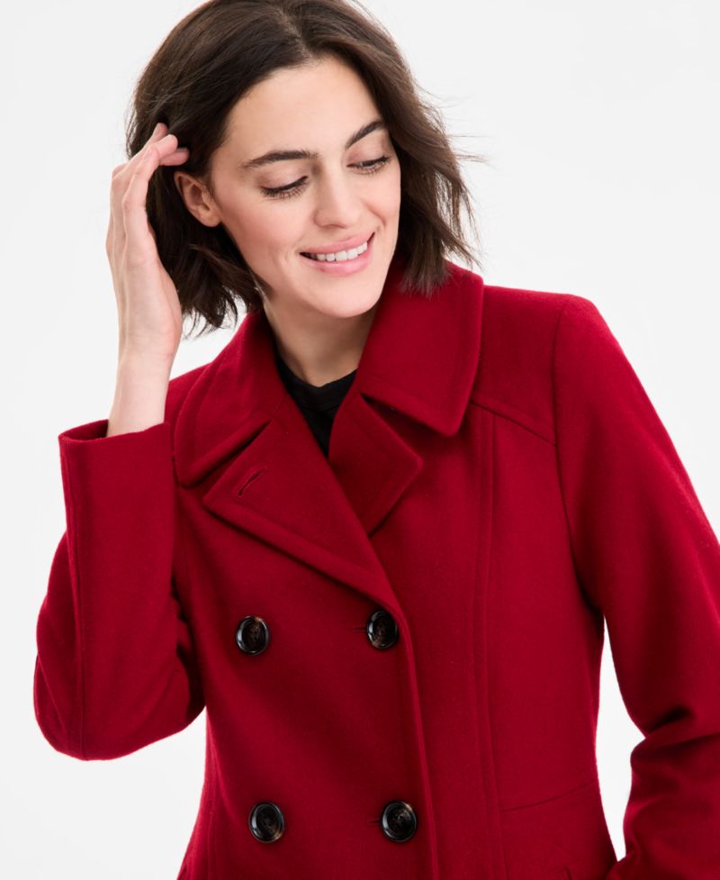 Women's Double-Breasted Peacoat