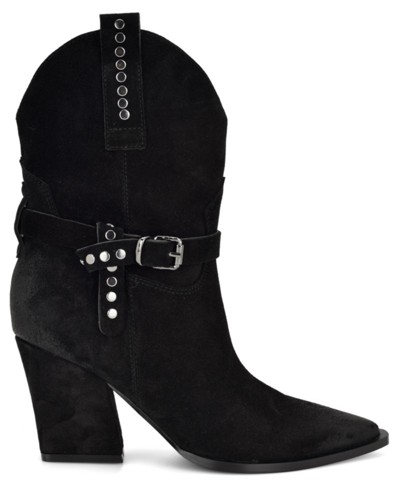 Women's Weslie Suede Western Block Heel Booties