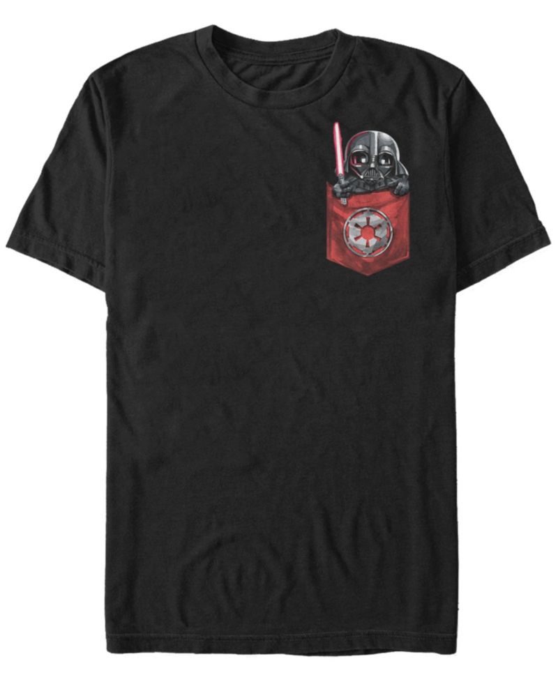 Star Wars Men's Darth Vader Cutie Pocket Short Sleeve T-Shirt