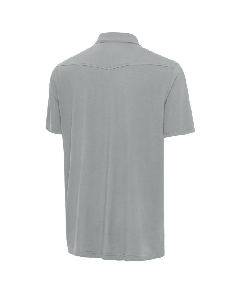 Antigua Men's Gray Los Angeles Dodgers 2025 World Series Western Polo Shirt