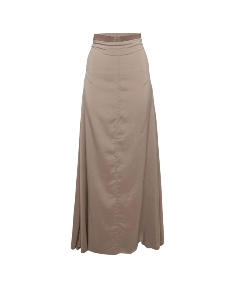Women's Silk Blend Monili Band Skirt