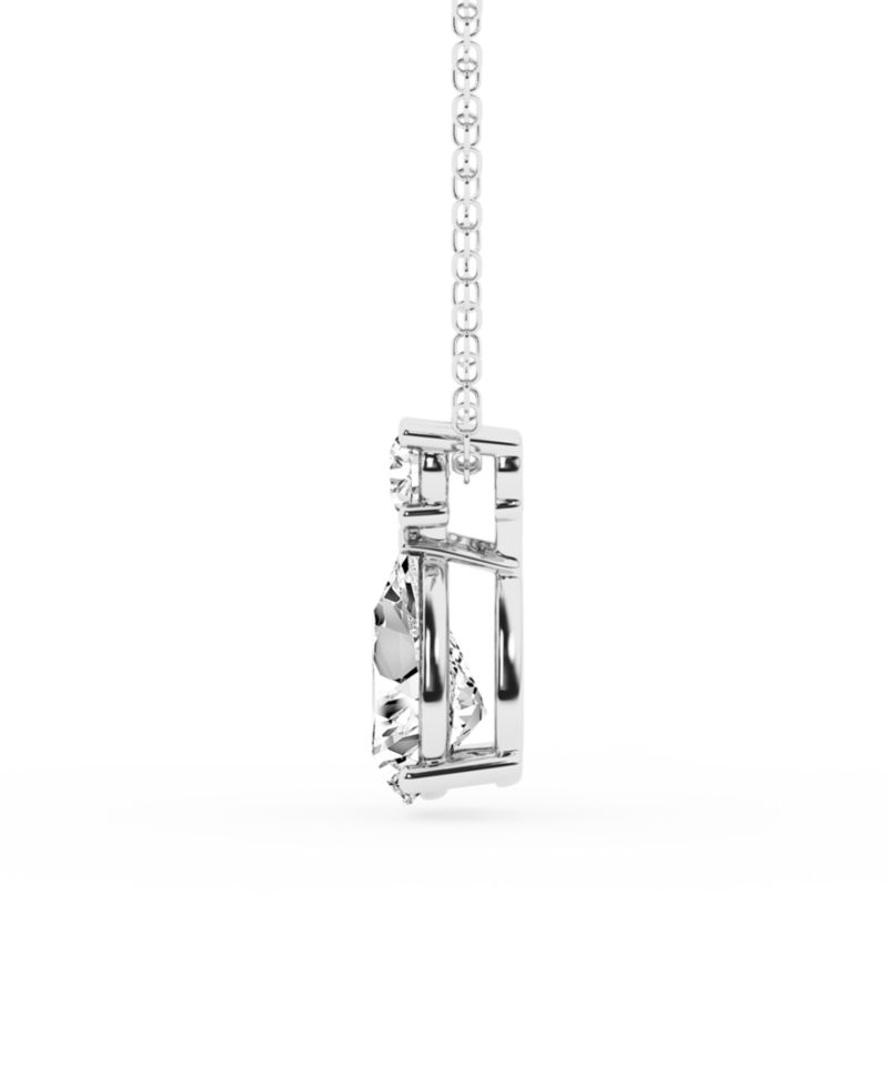 Lab Grown Diamond Pendant Necklace (1-1/10 ct. t.w.) in 14k White Gold