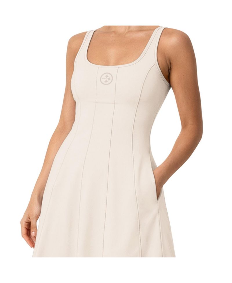 Women's Cream Pittsburgh Steelers Pastels Dress
