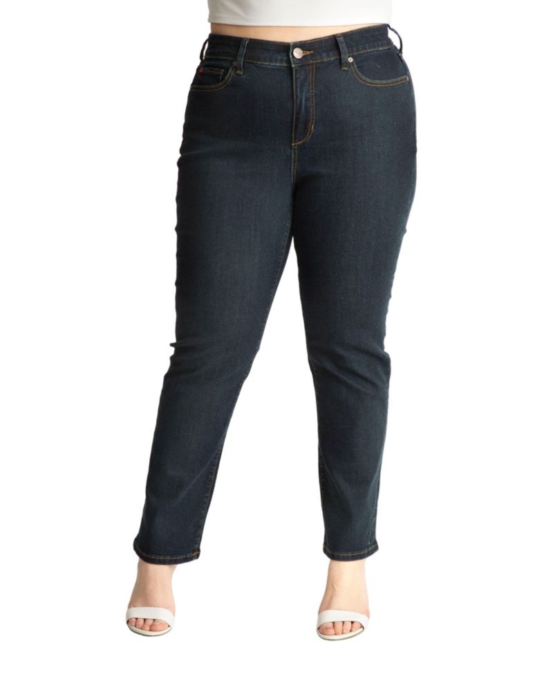 Women's Denim High Rise Straight in 30" Inseam - Isabella Jean