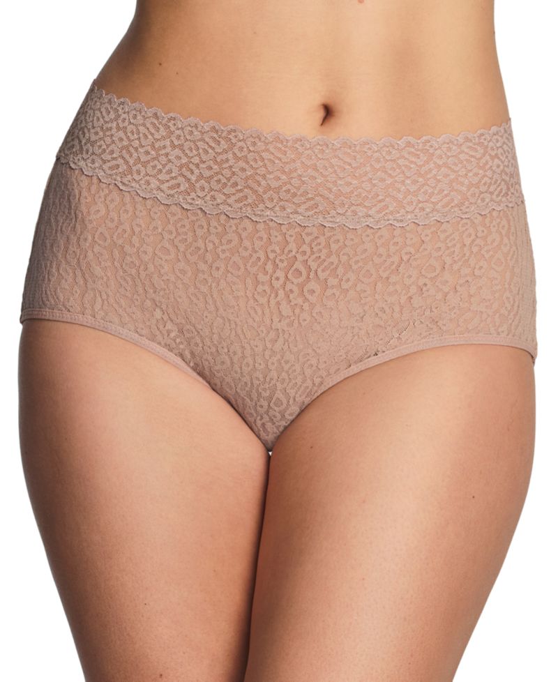 Women's High Bar Stretch Lace Full-Coverage Brief Panties