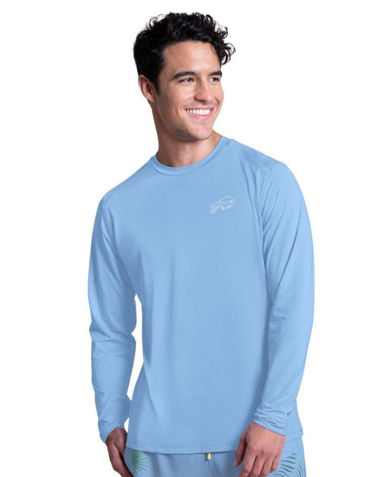 Men's Light Blue Buffalo Bills Life's A Beach Long Sleeve Rashguard