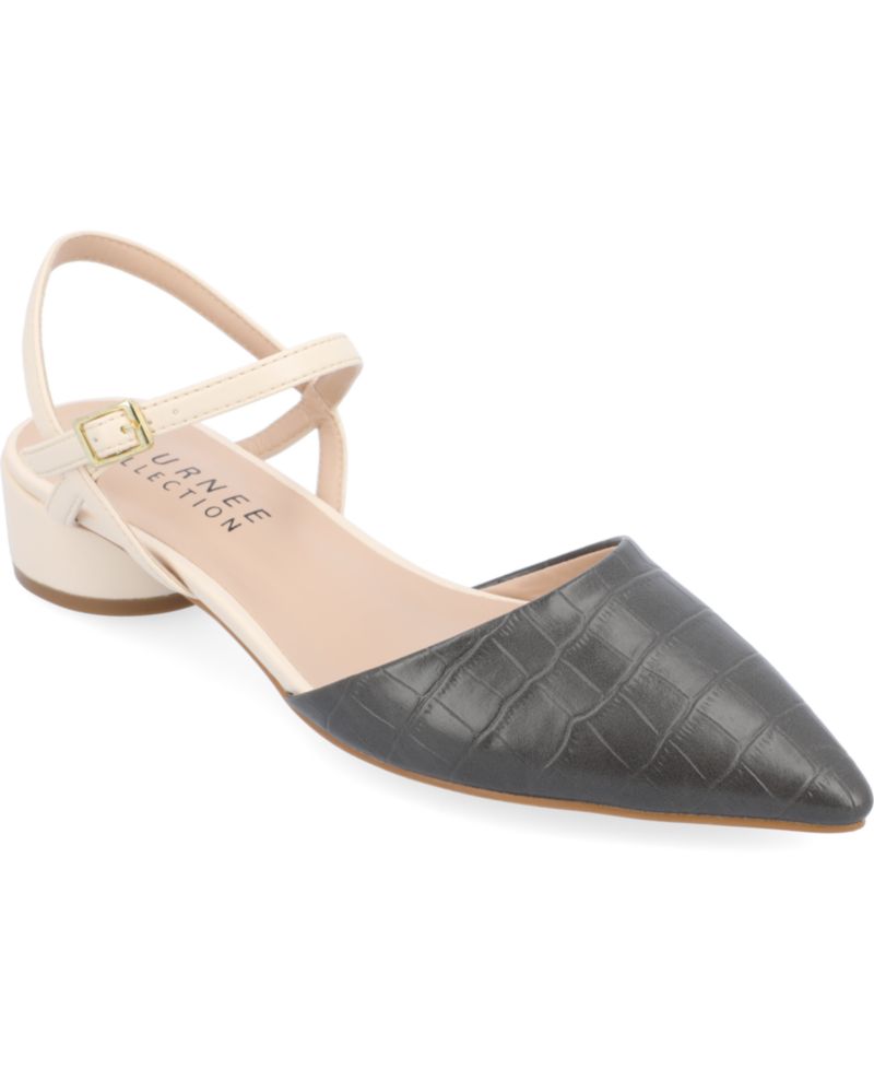 Women's Brynn Block Heel Pointed Toe Flats
