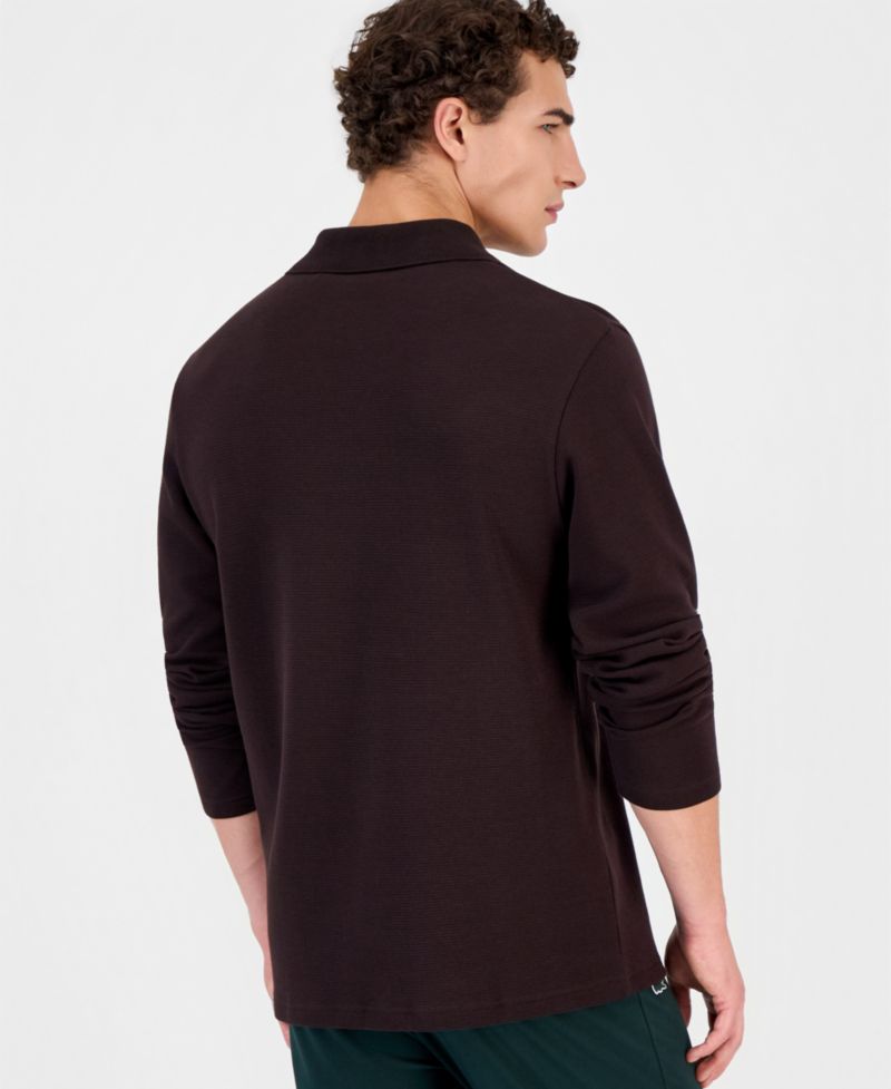 Men's Waffle-Knit V-Neck Sleep Shirt
