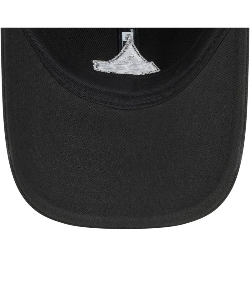 Men's and Women's Black Las Vegas Aces Core Logo 9TWENTY Adjustable Hat