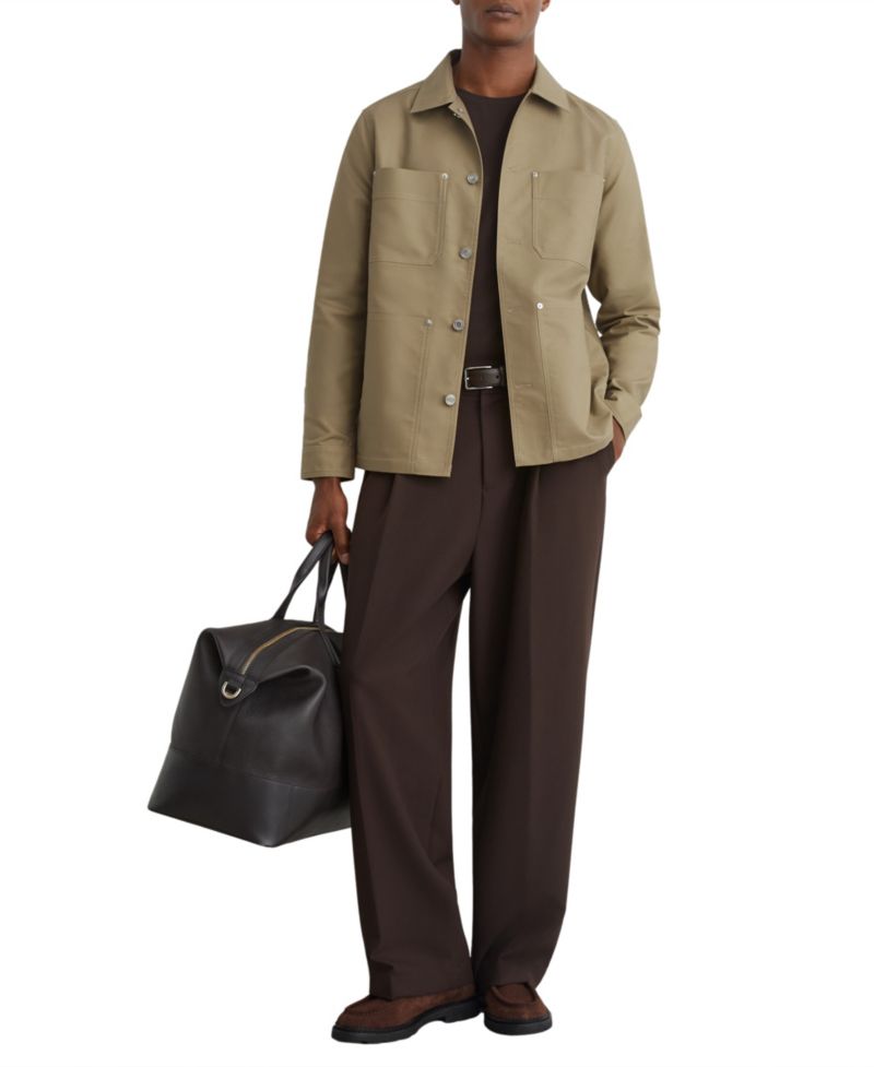 Men's Yorker Cotton-Twill Four-Pocket Overshirt