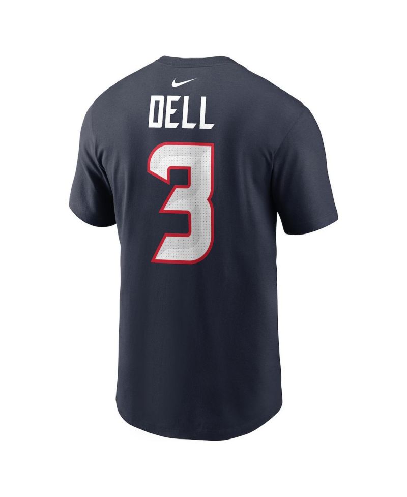 Men's Tank Dell Navy Houston Texans Player Name & Number T-Shirt