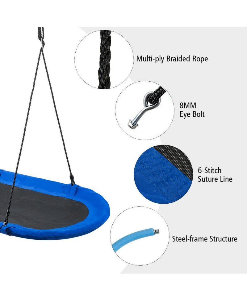 60 Inch Saucer Surf Outdoor Adjustable Swing