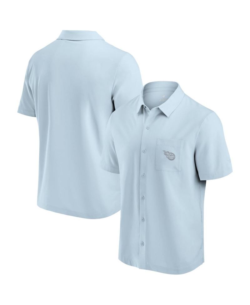 Men's Light Blue Tennessee Titans Front Office Button-Up Shirt