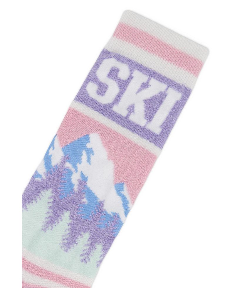 Girls' 4-16 Ski Merino Wool-Blend Mid-Calf Socks