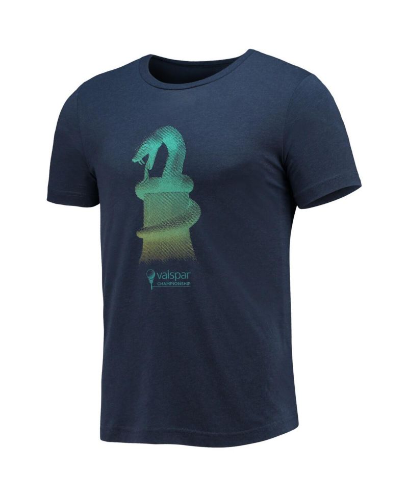 Men's Navy Valspar Championship Snake Tri-Blend T-shirt