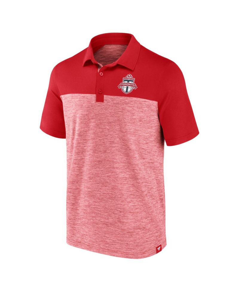 Men's Red Toronto FC Clutch Space-Dye Polo