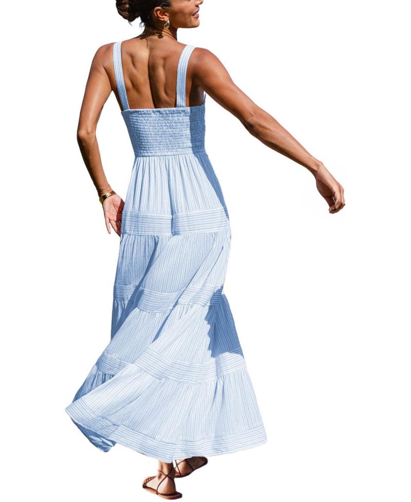 Women's Not Sorry Striped Maxi Beach Dress