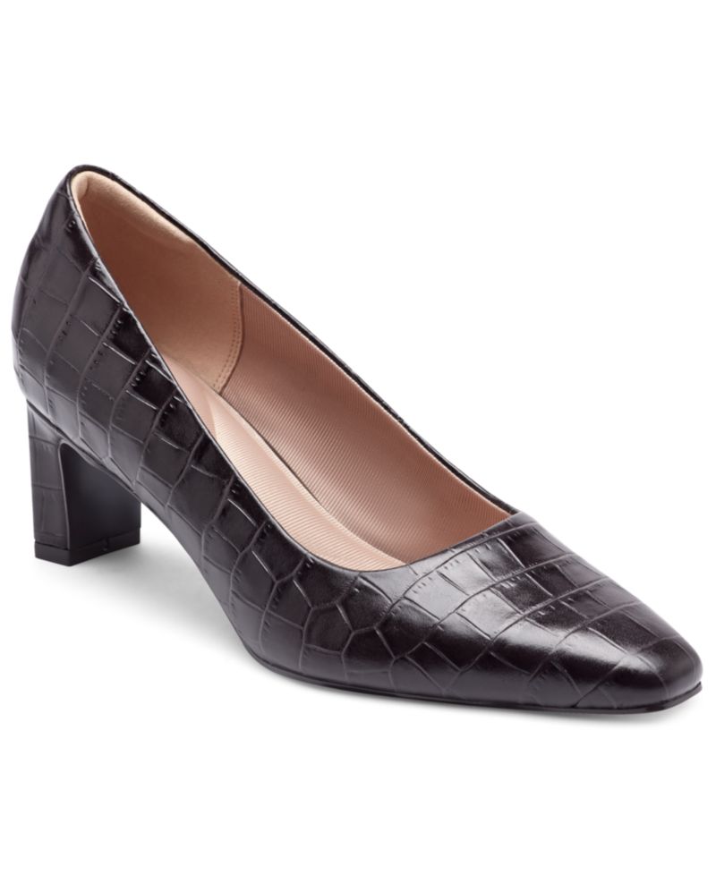Women's Merida Total Motion Leather Block Heel Pumps