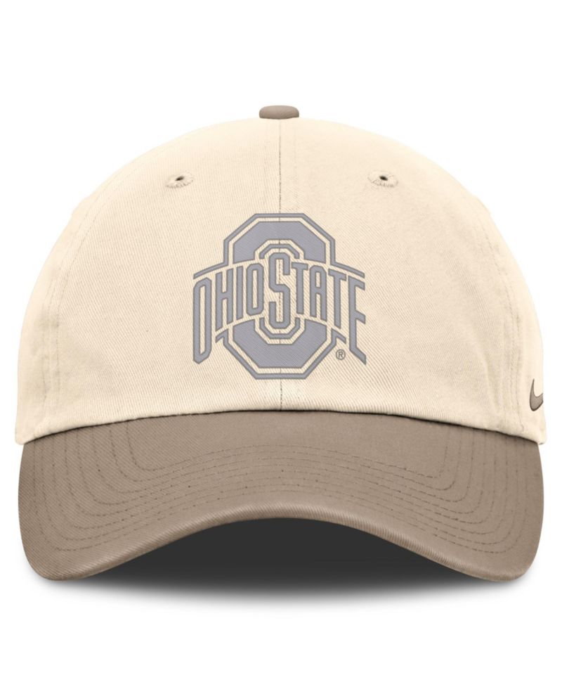 Men's Natural/Khaki Ohio State Buckeyes Two-Tone Club Adjustable Hat