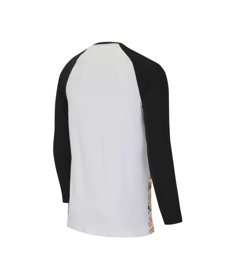 Men's White, Black Cincinnati Bengals Tinsel Raglan Long Sleeve T-shirt and Pants Sleep Set