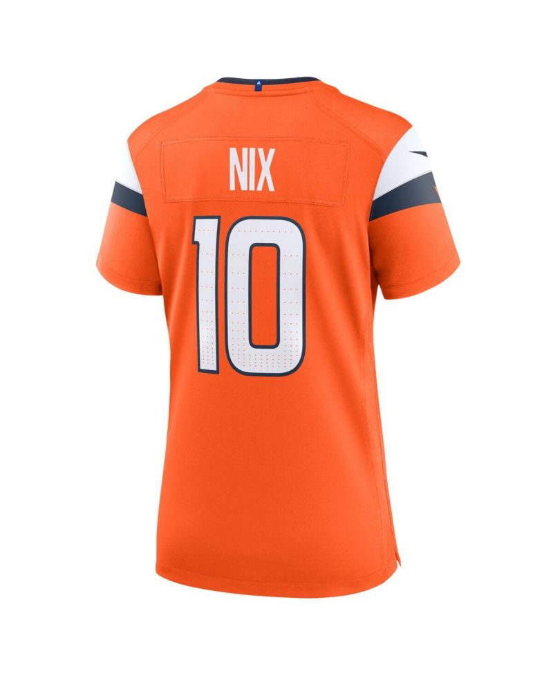 Women's Bo Nix Orange Denver Broncos Game Jersey