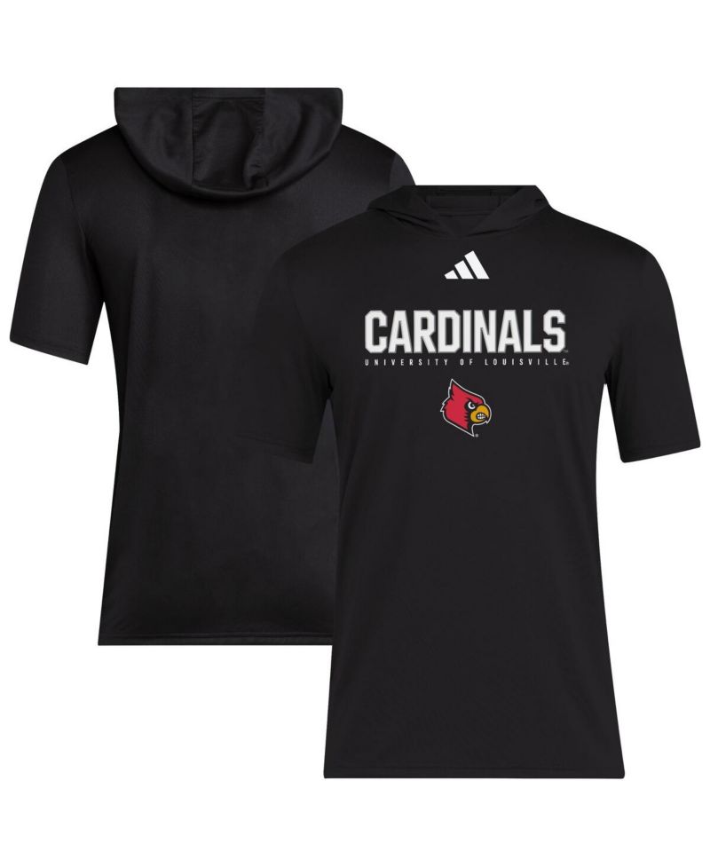 Men's Black Louisville Cardinals 2025 AREOREADY Sideline Training Hooded T-Shirt