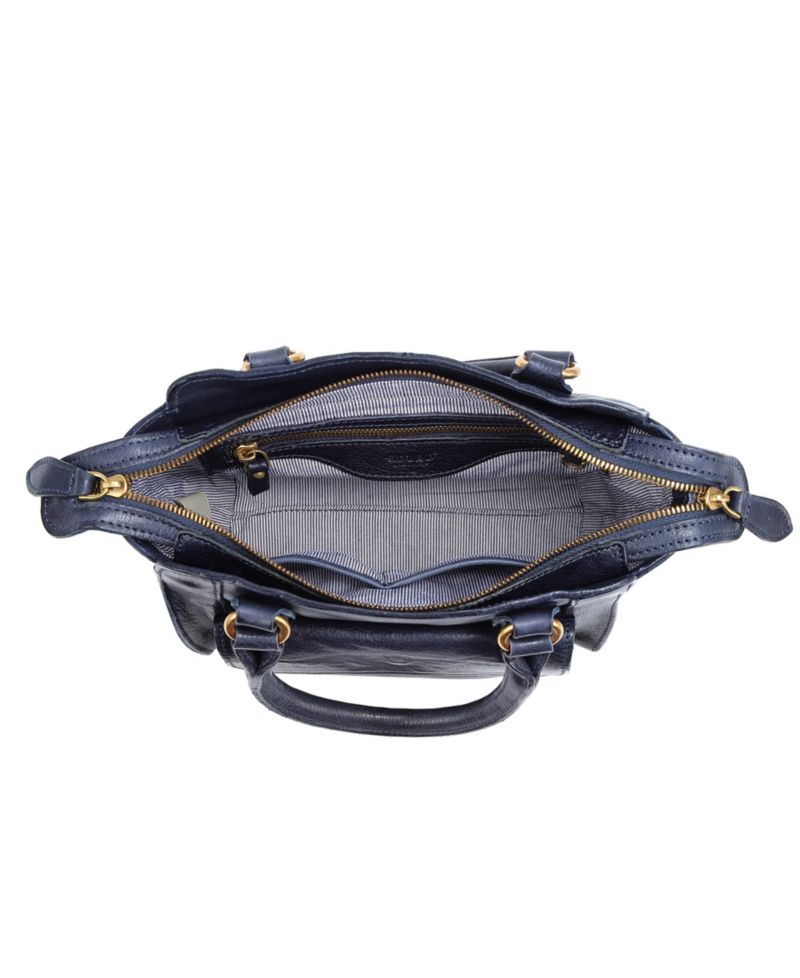 Pansy Small Leather Satchel Bag