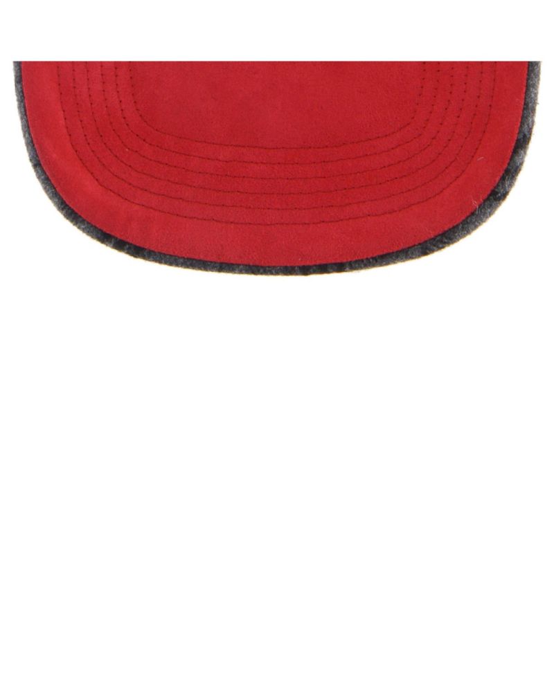Men's and Women's Red Wisconsin Badgers Windowpane Plaid Collection Hitch Adjustable Hat