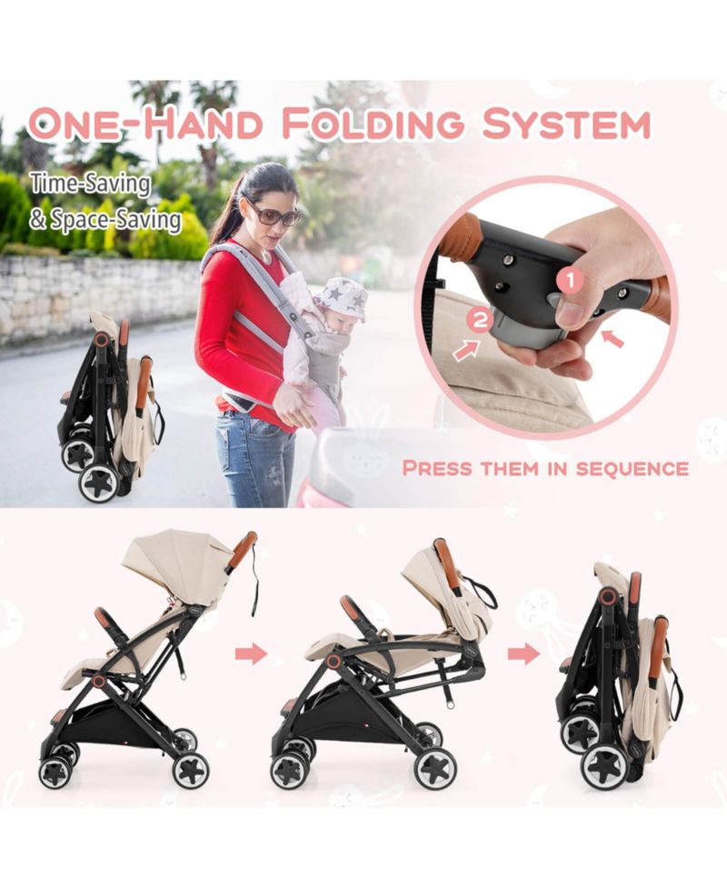 Lightweight Baby Stroller Aluminium Frame for Home Office Use