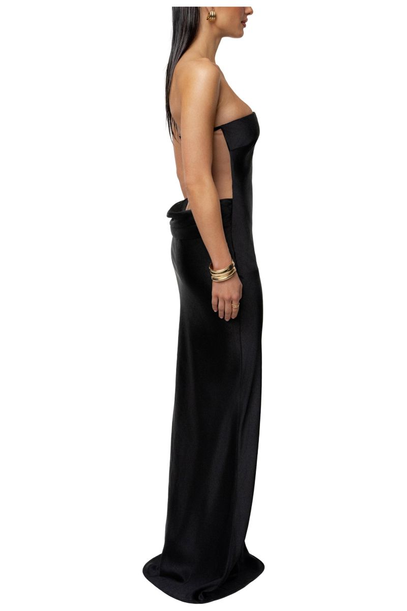 Women's Regal Rising Satin Maxi Dress