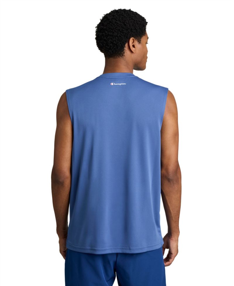 Men's Script Sport Muscle Crewneck Tank Top
