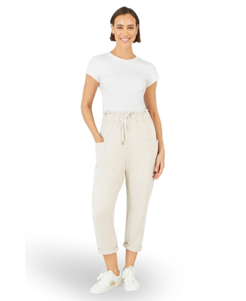 Women's Cotton Relaxed Stretch Trousers