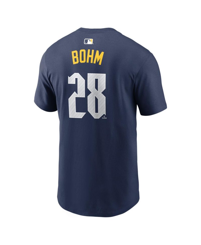 Men's Alec Bohm Navy Philadelphia Phillies City Connect Name & Number T-Shirt