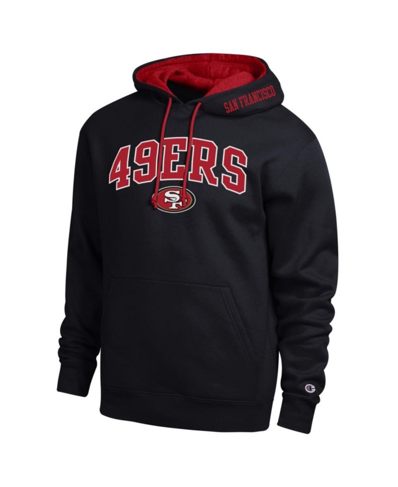Men's Black/Scarlet San Francisco 49ers Contrast Hoodie