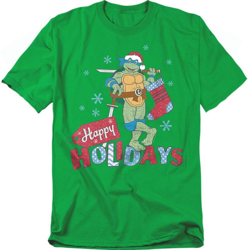 Men's Happy Holiday Sparkly Christmas T-Shirt