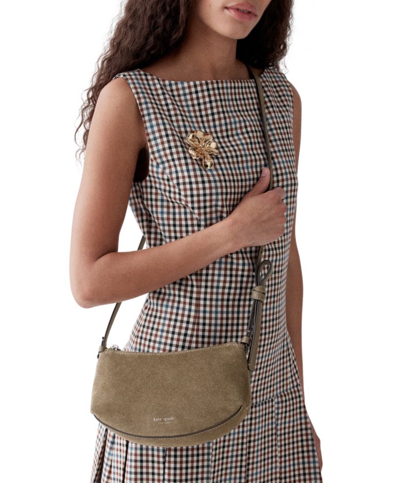 Loop Suede Small Crossbody Handbag