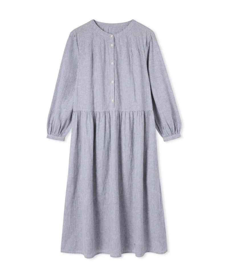 Women's Button Front Midi Shirt Dress
