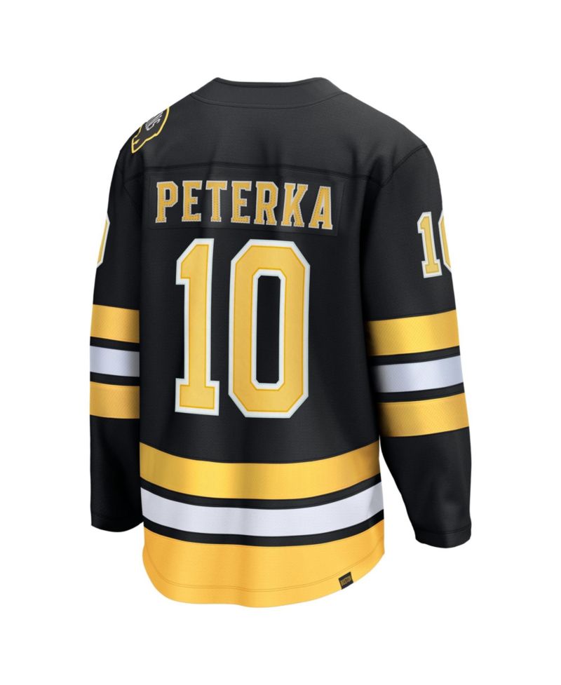 Men's JJ Peterka Black Boston Bruins Home Breakaway Jersey