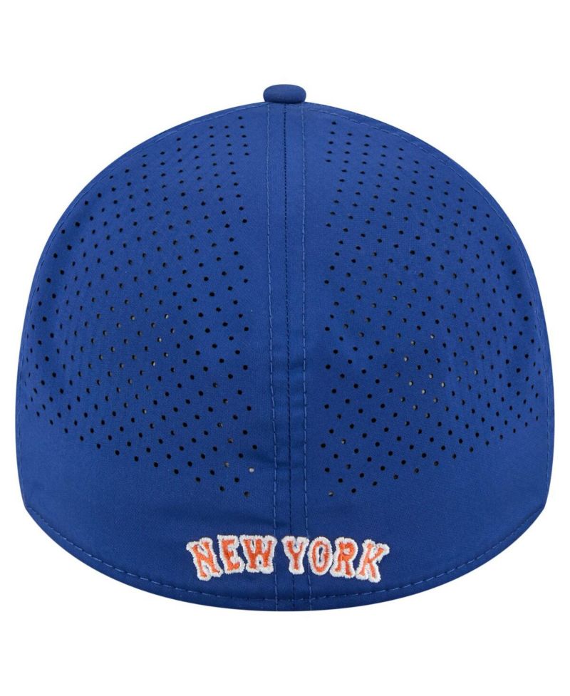 Men's Royal New York Mets 39THIRTY A-Frame Perforated Flex Hat