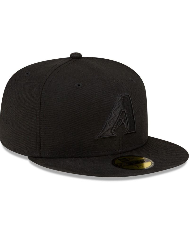 Men's Arizona Diamondbacks Black on Black 59FIFTY Fitted Hat
