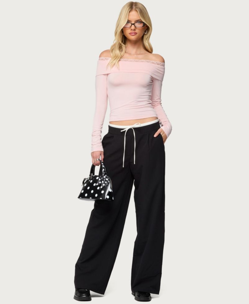 Women's Janus Lacey Fold Over Top